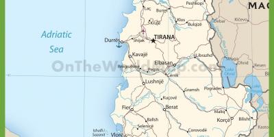 Albanija prometu na karti