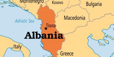 Karta tirana Albanija