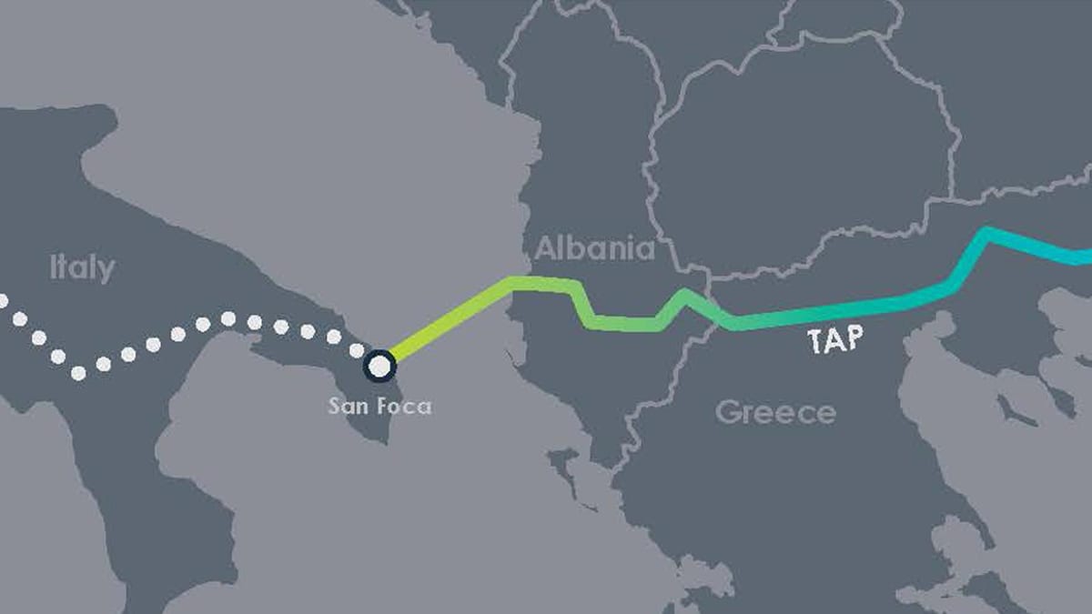 karta dodirnite Albanija