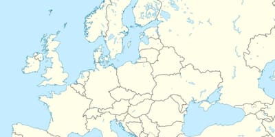 Karta Albanije na europskim