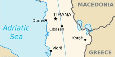 Karta saranda Albanija
